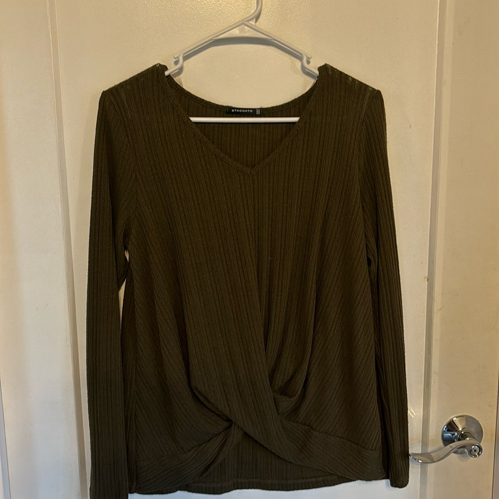 Olive green sweater